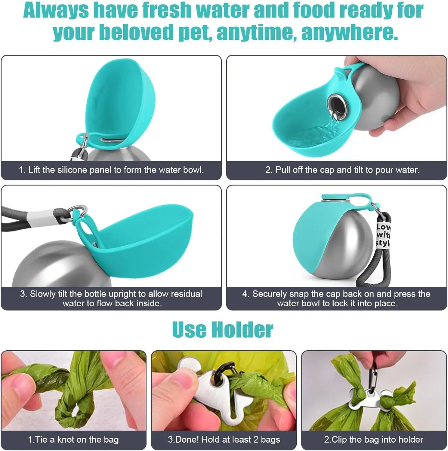 PawSip Steel Bowl
